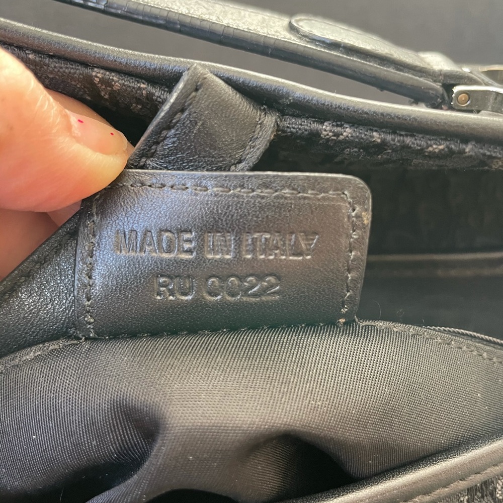 Christian Dior Black Trotter Canvas Double Saddle Bag - Picture 13 of 16